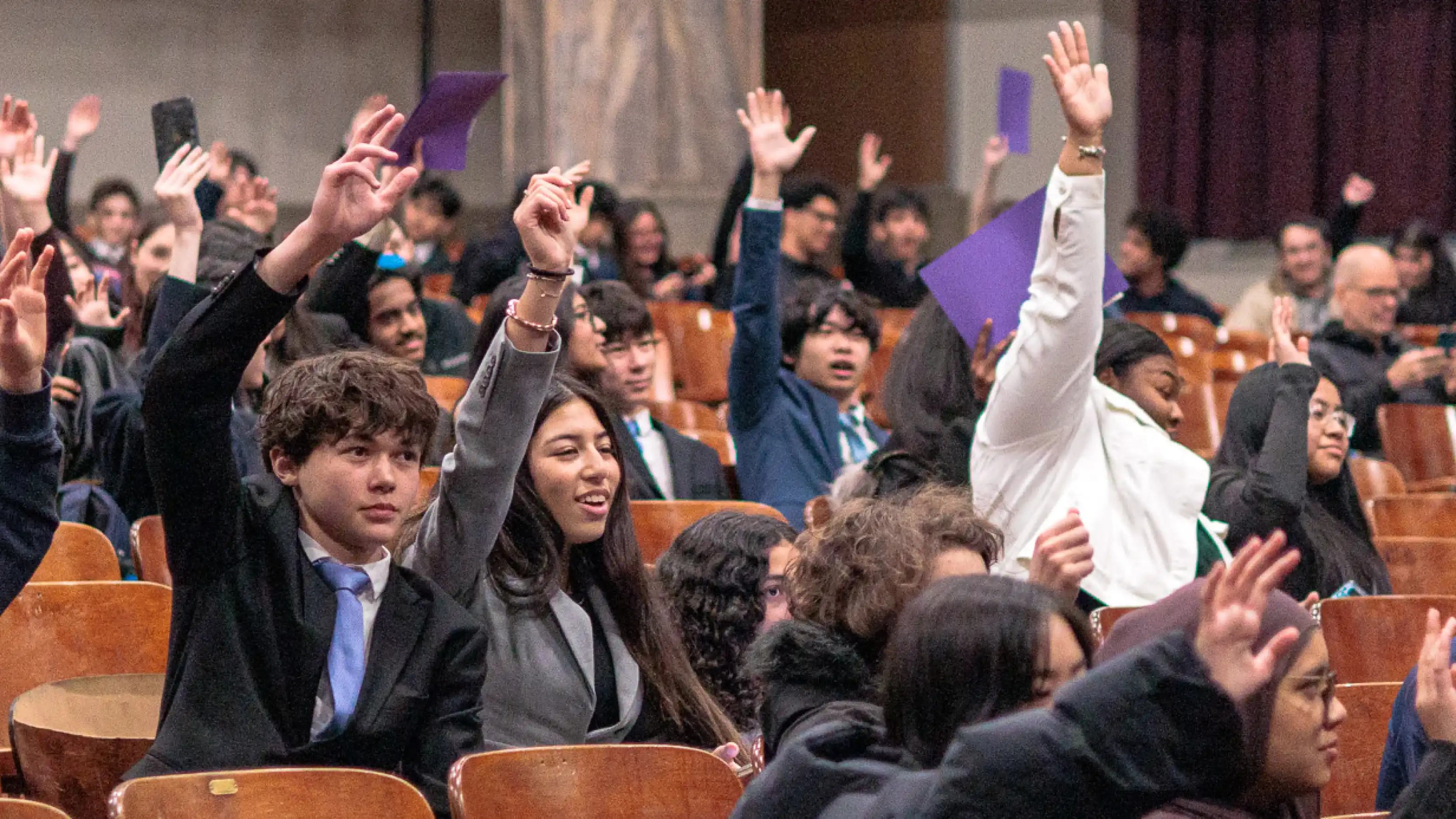 Picture of delegates at a Model United Nations conference